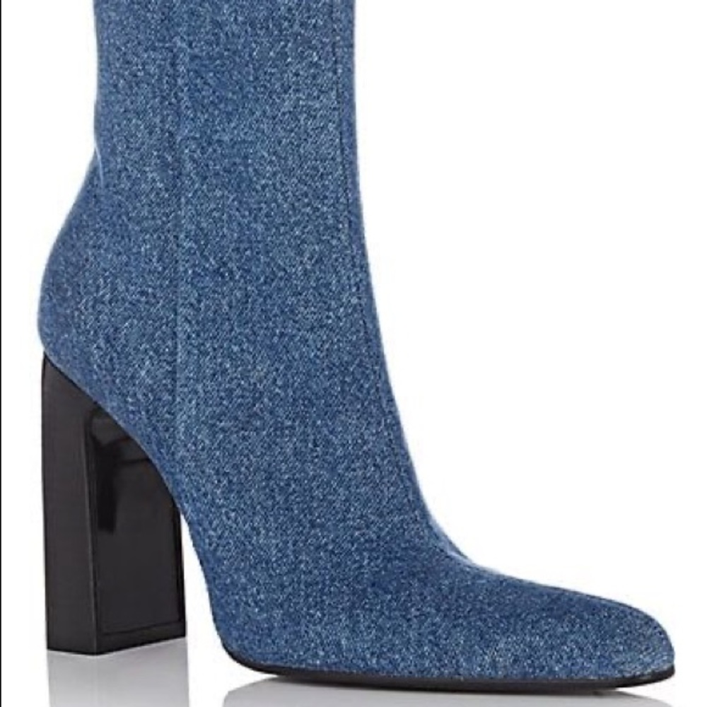 2018 Balenciaga denim ankle boots— 39.5